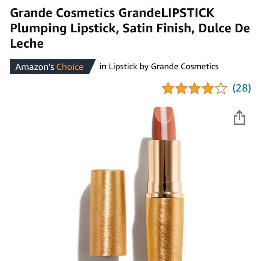 Grande cosmetic plumping lipstick, satin finish. Color Dulce De Leche💄Brand New